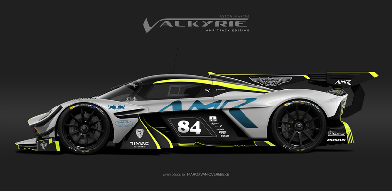 Illustration for article titled The Aston Martin Valkyrie Looks Especially Good In Classic Racing Liveries